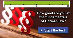 How good are you at the fundamentals of German law?