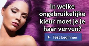 In welke ongebruikelijke kleur moet je je haar verven?