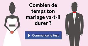Combien de temps ton mariage va-t-il durer ?