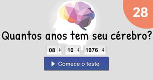 Quantos anos tem seu cérebro?