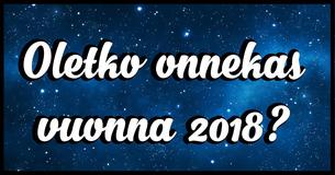 Oletko onnekas vuonna 2018?