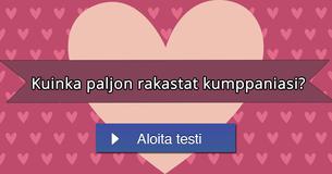 Kuinka paljon rakastat kumppaniasi?