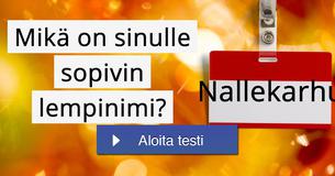Mikä on sinulle sopivin lempinimi?