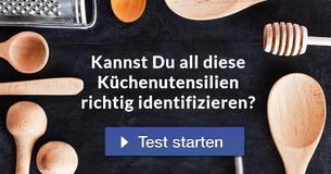 Kannst Du all diese Küchenutensilien richtig identifizieren? 