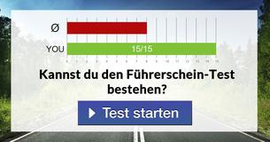 Kannst du den Führerschein-Test bestehen?