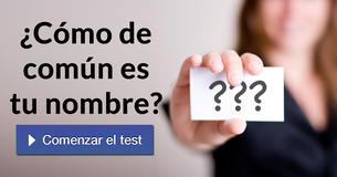 ¿Cómo de común es tu nombre?