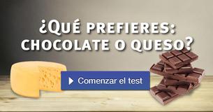 ¿Qué prefieres: chocolate o queso?