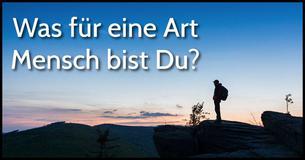 Können wir erraten was für eine Person Du bist anhand von drei Fragen über Deine Zukunft?