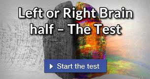 Left or Right Brain half – The Test