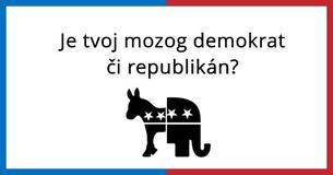 Je tvoj mozog demokrat či republikán?