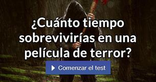 ¿Cuánto tiempo sobrevivirías en una película de terror?