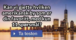 Kan vi gjette hvilken amerikansk by som er din favoritt, med kun 11 spørsmål?
