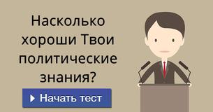 Насколько хороши Твои политические знания?