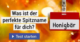 Was ist der perfekte Spitzname für dich?