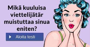 Mikä kuuluisa viettelijätär muistuttaa sinua eniten?