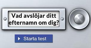 Vad avslöjar ditt efternamn om dig?
