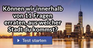 Können wir innerhalb von 11 Fragen erraten, aus welcher Stadt Du kommst?