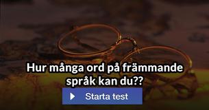 Hur många ord på främmande språk kan du?﻿