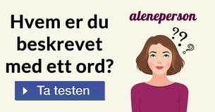 Hvem er du beskrevet med ett ord?