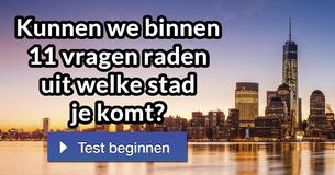 Kunnen we binnen 11 vragen raden uit welke stad je komt?