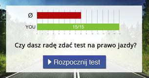 Czy dasz radę zdać test na prawo jazdy?