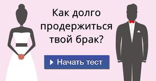 
Как долго продержится твой брак?