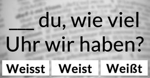 Kennst Du das korrekte Wort?