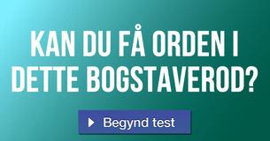 Kan du få orden i dette bogstaverod?